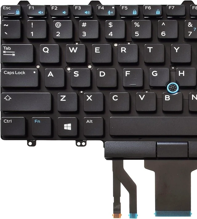 Alt view image 4 of 7 - Backlit Keyboard Replacement Compatible with Dell Education(Latitude ) E5450 E5470 E5480 E7450 P40G E7470 E7480,Latitude 14 5480 5488 5490 5491 7480 7490 with Pointer US Layout