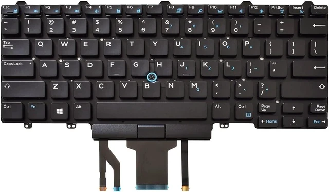 Alt view image 5 of 7 - Backlit Keyboard Replacement Compatible with Dell Education(Latitude ) E5450 E5470 E5480 E7450 P40G E7470 E7480,Latitude 14 5480 5488 5490 5491 7480 7490 with Pointer US Layout