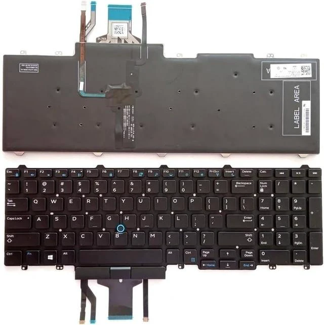 Main image of New Laptop US-INTL Backlit Keyboard w/Stick Pointer Replacement for Dell Latitude E5550 E5570 5580 5590 5591 Precision 3510 3520 3530 7510 7520 7710 7720
