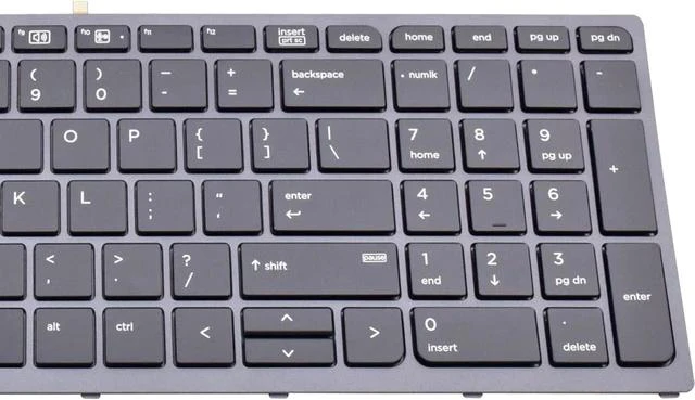 Alt view image 2 of 4 - Replacement Keyboard Compatible with New Replacement Keyboard for HP Zbook 15 G3 G4 Zbook 17 G3 G4 Backlit Pointer US 848311-001 PK131C31A00
