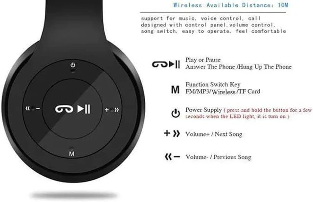 Alt view image 5 of 7 - SOEWIOU On-Ear Headphones with Microphone - Foldable Super Stereo Bass, Hybrid Active Noise Cancelling Headphones with Transparent Modes,65H Playtime Wireless Bluetooth with Mic, Deep Bass