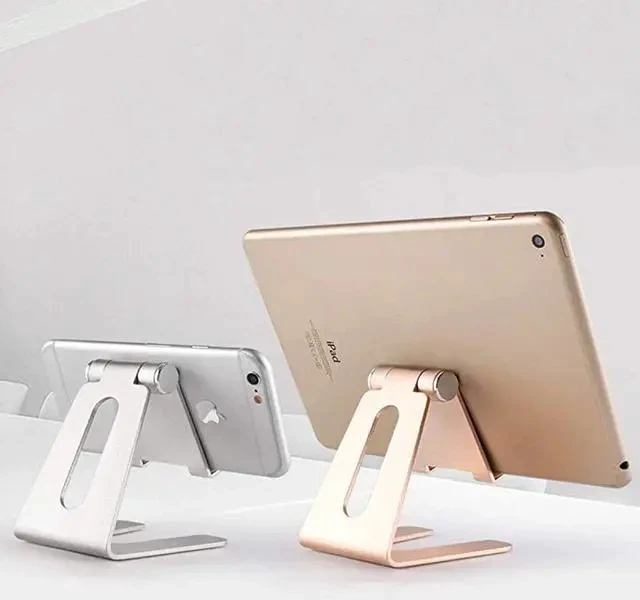Alt view image 2 of 2 - Adjustable Tablet Stand Holders, Cell Phone Stands, Phone Desk Holder, iPad Stand, Aluminum Stands Cradle Dock for Switch All Smartphones and Tablets