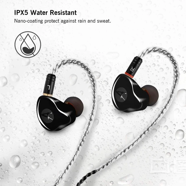 Alt view image 3 of 6 - in Ear Monitor Headphones HiFi Stereo IEM Earphones Dynamic Dual Driver Wired Earbuds with Detachable Cable Noise Canceling Headset for Singers Musicians Drummers Audiophile (Black)