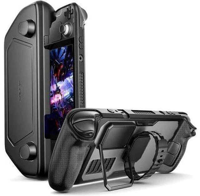 Main image of PC0104 ModCase Compatible with Steam Deck, Steam Deck Case Comprehensive Protection Include Detachable Front Shell, Body Protective Shell, Metal Bracket and Strap - Basic Set