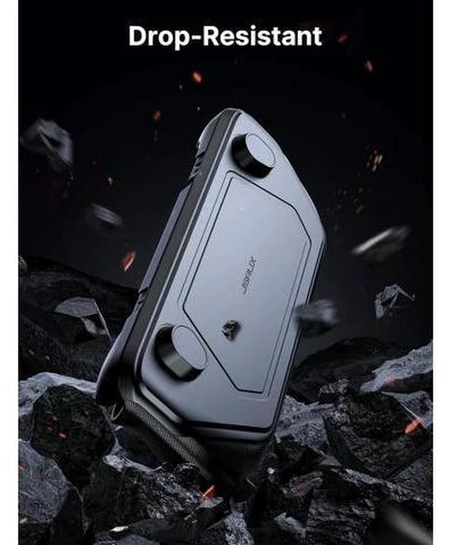 Alt view image 4 of 7 - PC0104 ModCase Compatible with Steam Deck, Steam Deck Case Comprehensive Protection Include Detachable Front Shell, Body Protective Shell, Metal Bracket and Strap - Basic Set