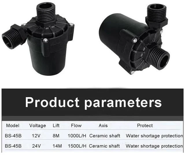 Alt view image 4 of 5 - JT-45B DC 12V 24V Solar Water Pump Max Lift 1500L/H Submersible Brushless Water Pump(24V)