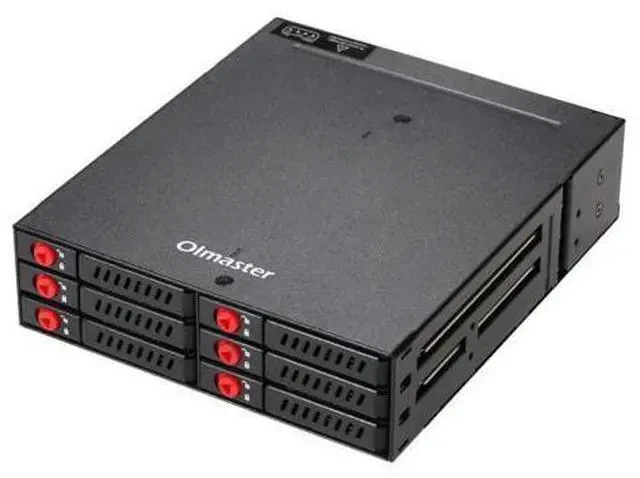 Alt view image 5 of 7 - 4 / 6-Bay 2.5inch SATA SSD HDD Hot Swap Mobile Rack/Enclosure Hard Disk Enclosure Rack Data Storage For 5.25 Drive Bay