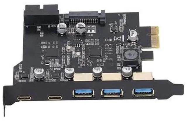 Main image of PCIe Expansion Card 5 Port PCIe to USB 3.2 Card 2 USB C Easy to Install 20Gbps 3 USB