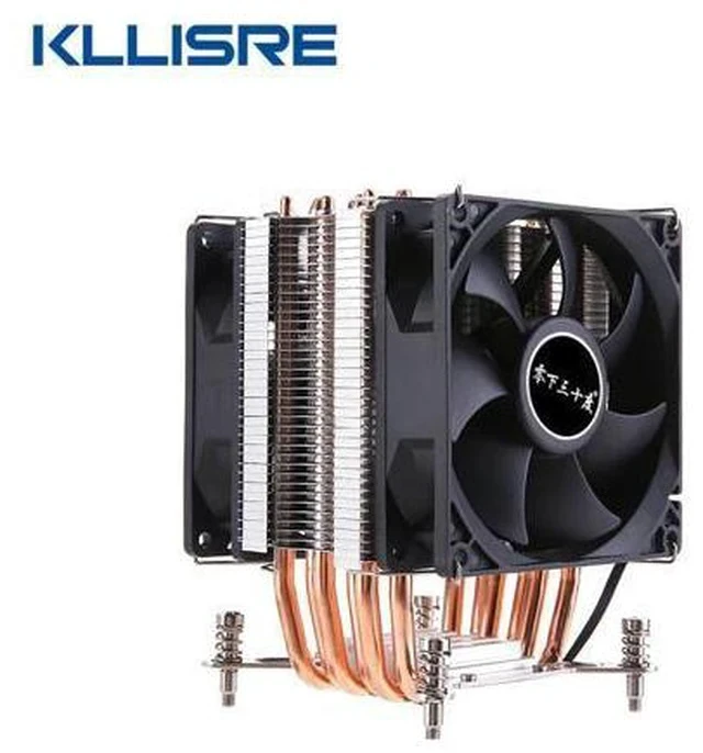 Alt view image 4 of 7 - 4 Heat Pipes CPU Cooler 4Pin RGB PC Quiet Intel LGA 2011 LGA 2011-3 X79 X99 CPU Cooling Fan