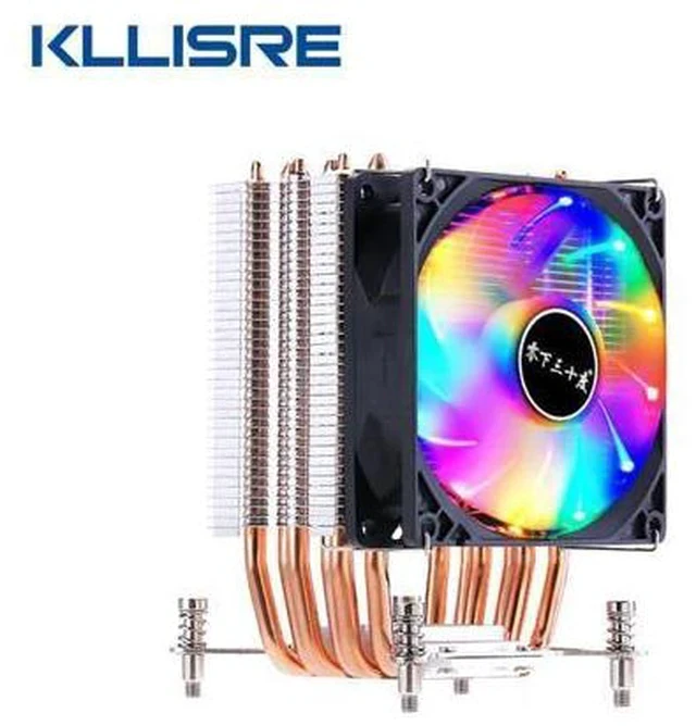 Alt view image 5 of 7 - 4 Heat Pipes CPU Cooler 4Pin RGB PC Quiet Intel LGA 2011 LGA 2011-3 X79 X99 CPU Cooling Fan