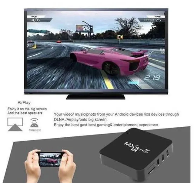 Alt view image 4 of 7 - TV Box MXQ PRO 5G Android 9.0 4K HD 3D 2.4G 5G WiFi Amlogic S905W tv 2GB 16GB Android TV Box Media Player Kodi