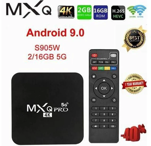 Alt view image 6 of 7 - TV Box MXQ PRO 5G Android 9.0 4K HD 3D 2.4G 5G WiFi Amlogic S905W tv 2GB 16GB Android TV Box Media Player Kodi