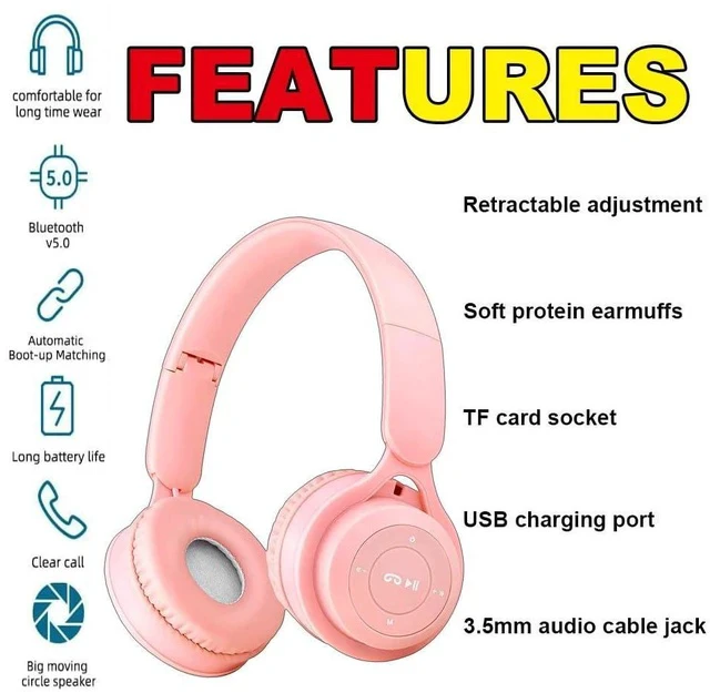 Alt view image 4 of 7 - Upgraded Hybrid Noise Cancelling Headphones with Transparent Modes Wireless Bluetooth with Mic Deep Bass Soft-Earpads Hi-Fi Audio Comfortable Fit Long Playtime for Home Office Travel Over Ear Pink