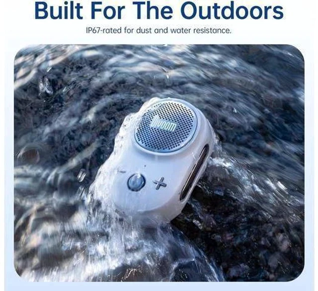Alt view image 5 of 7 - Divoom Itour-S Portable Mini Wearable Bluetooth Speaker, Big Audio and Punchy Bass,Clip-On Design, IP67 Waterproof and Dustproof,10 Hours Playtime,Speaker for Home Travel Office and Outdoors (White)