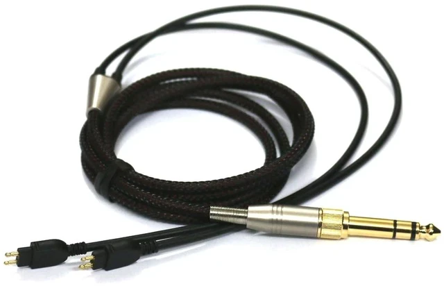 Alt view image 6 of 7 - Replacement Audio Upgrade Cable Compatible with Sennheiser HD650 HD600 HD580 HD58X HD660S HD660S2 Massdrop HD6XX Headphones 2meters/6.6feet