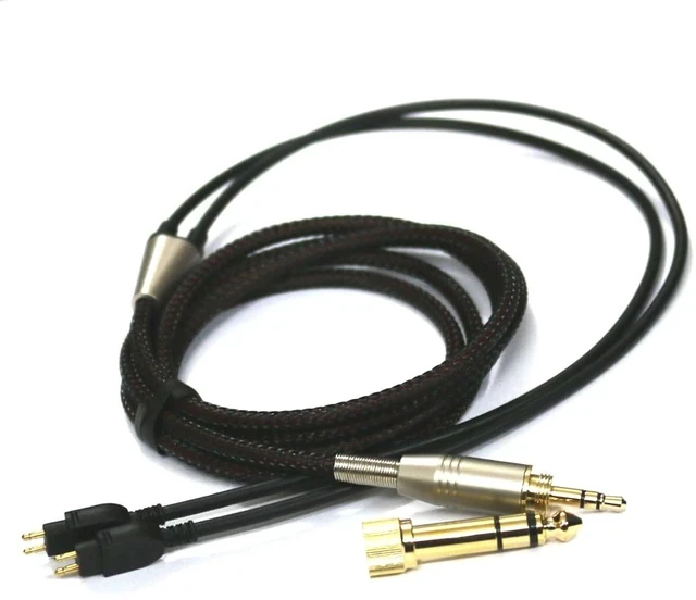 Alt view image 7 of 7 - Replacement Audio Upgrade Cable Compatible with Sennheiser HD650 HD600 HD580 HD58X HD660S HD660S2 Massdrop HD6XX Headphones 2meters/6.6feet
