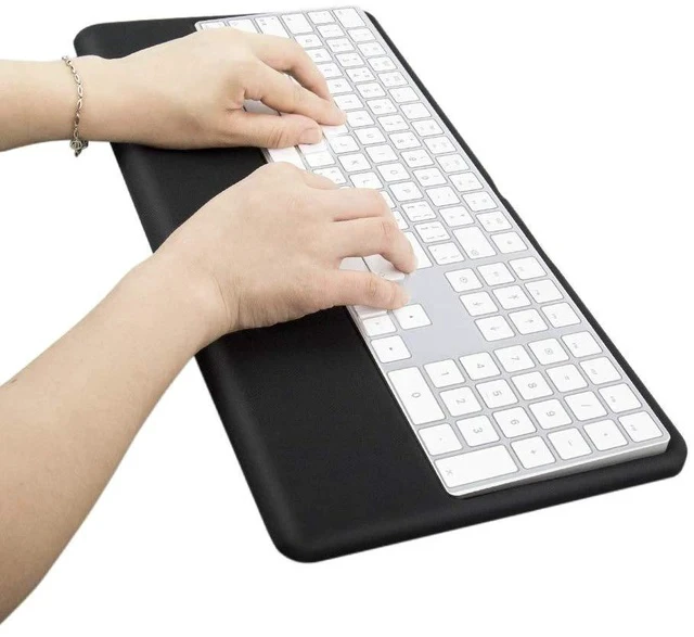 Alt view image 7 of 7 - VAYDEER Magic Keyboard Wrist Rest Ergonomic Keyboard Stand Compatible with Magic Keyboard 2 with Numeric Keypad (Black Silicone)