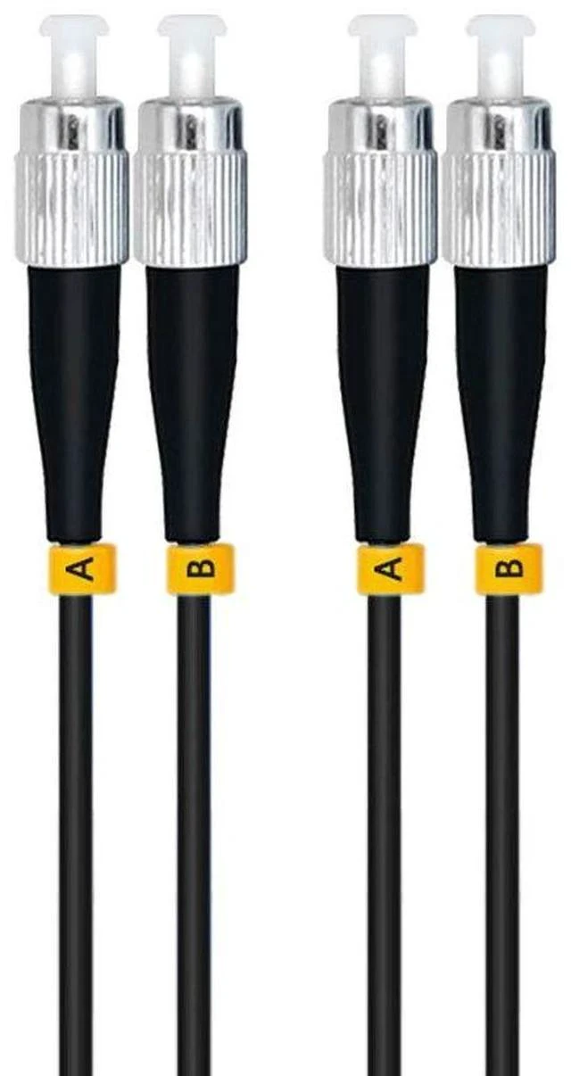 Main image of 20M FC to FC 10G OM3 Outdoor Armored Duplex 50/125 Fiber Optic Cable Jumper Optical Patch Cord 20Meters 65FT Multimode FC-FC