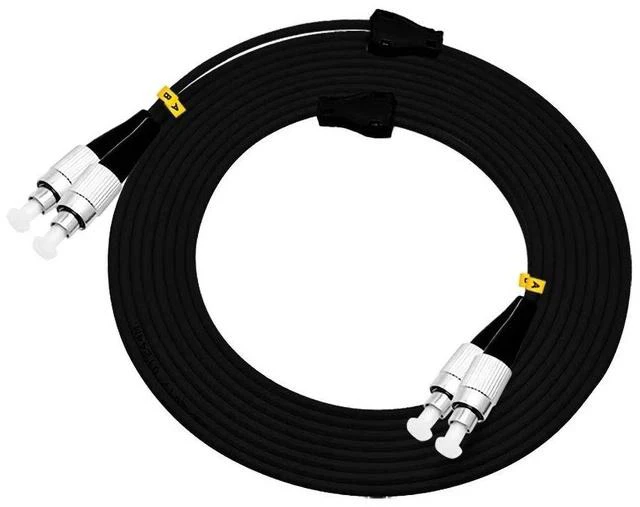 Main image of 20M FC to FC Outdoor Armored Duplex 9/125 SM Fiber Optic Cable Jumper Optical Patch Cord - 20Meters/65ft Singlemode