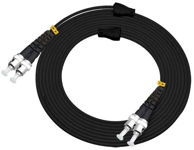 Main image of 20M ST to ST Outdoor Armored Duplex 9/125 SM Fiber Optic Cable Jumper Optical Patch Cord Singlemode 20Meters 65ft ST-ST