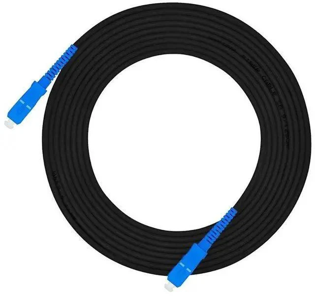 Main image of 20M SC to SC Outdoor Armored Simplex 9/125 SM Fiber Optic Cable Jumper Optical Patch Cord - Singlemode 20Meters 65ft