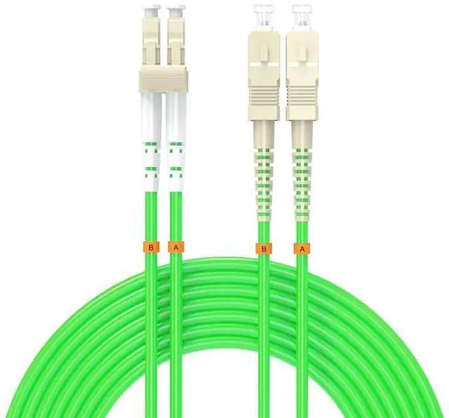 Main image of LC to SC UPC Fiber Patch Cable OM5 75Meters/246ft 40Gb/100GB/Gigabit multimode Duplex Jumper MMF 50/125m LSZH Fiber Optic Cord