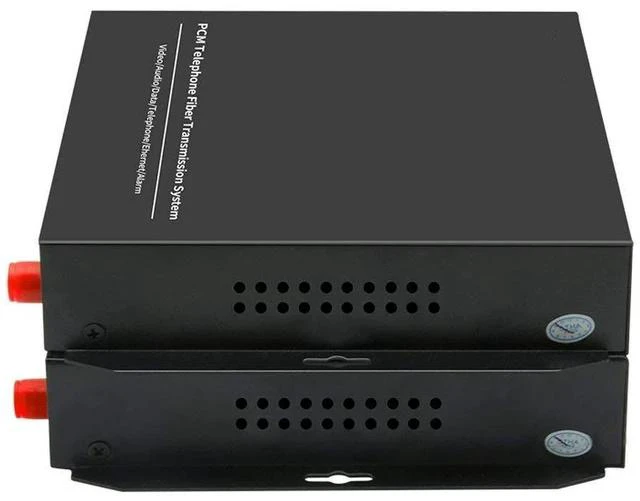 Main image of 1Pair 8 Channel PCM Voice Telephone Fiber Optical Media Converters Extender Adapter Single Mode FC Fiber Optic Port Caller ID FAX with 10/100M Ethernet