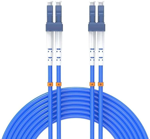 Main image of 7Meters, LC to LC, Armored Single Mode Duplex Fiber Optic Cables LC-LC Patch Cord Jumper SM SX 22.9FT Blue
