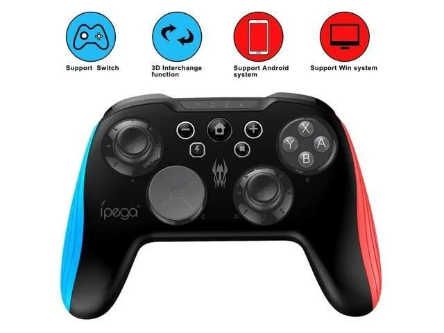 Alt view image 6 of 7 - 9139 Gamepad for Nintendo Switch Console bluetooth Wireless Gamepads Game Controller Joystick for Android Tablet PC Phone