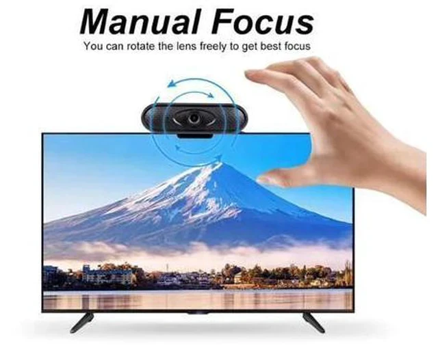 Alt view image 3 of 5 - HD 1080P Webcam Autofocus Web Camera Cam For PC Laptop Desktop with Microphone USB Camera Web Cam Computer Webcams 30 fps
