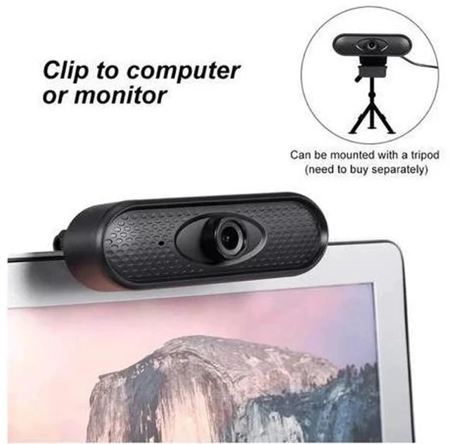 Alt view image 5 of 5 - HD 1080P Webcam Autofocus Web Camera Cam For PC Laptop Desktop with Microphone USB Camera Web Cam Computer Webcams 30 fps