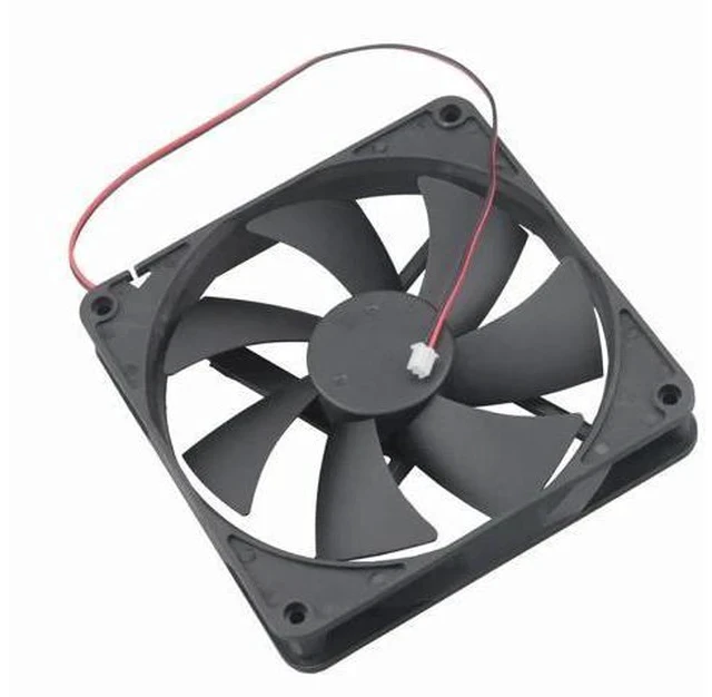 Alt view image 3 of 7 - 14cm 140mm 5V 12V 24V PC Computer Case Fan Laptop CPU Cooling Fan 2PIN USB 140x140x25mm Ball/Sleeve Bearing