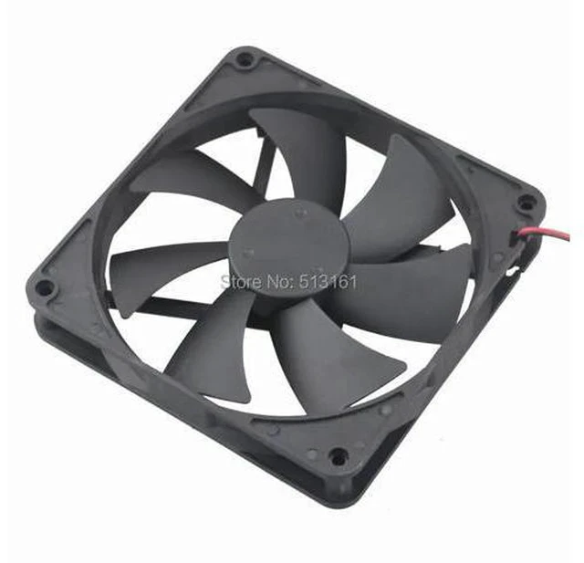 Alt view image 4 of 7 - 14cm 140mm 5V 12V 24V PC Computer Case Fan Laptop CPU Cooling Fan 2PIN USB 140x140x25mm Ball/Sleeve Bearing