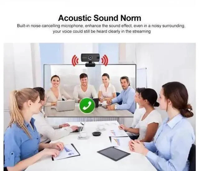Alt view image 2 of 5 - 2.0 Full HD 1080P Webcam Camera Built-in Stereo Microphone Digital Web Cam With Mini Tripod For Cmputer Laptop Desktop