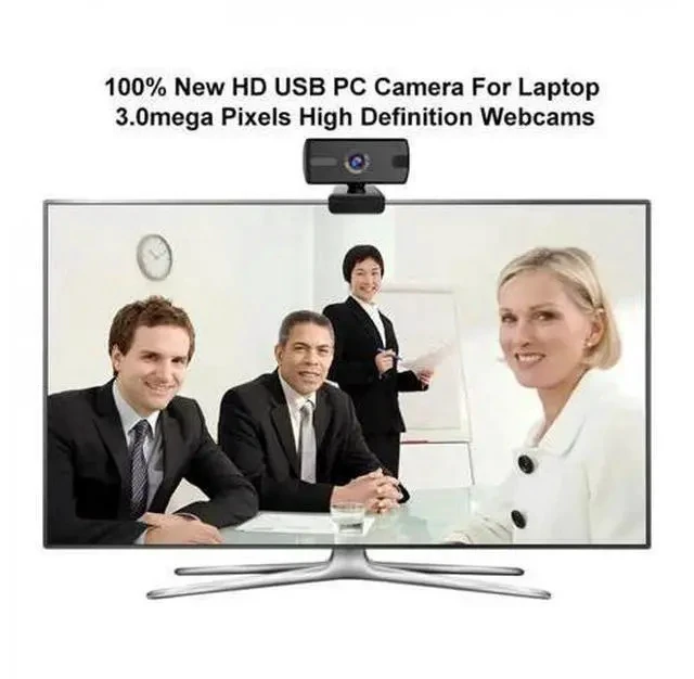 Alt view image 3 of 5 - 2.0 Full HD 1080P Webcam Camera Built-in Stereo Microphone Digital Web Cam With Mini Tripod For Cmputer Laptop Desktop