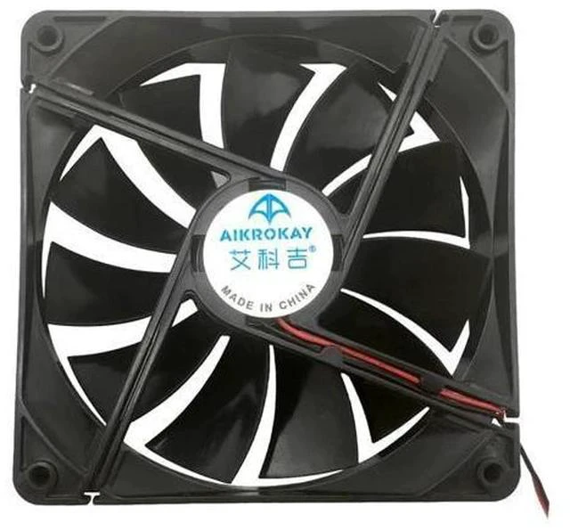 Alt view image 2 of 5 - F13525 Computer Cooling Fan 135mm Large Air Flow Great PC Exhaust Fan Cooler 12V 2-Pin Fan Connector Cooling System