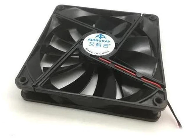 Alt view image 4 of 5 - F13525 Computer Cooling Fan 135mm Large Air Flow Great PC Exhaust Fan Cooler 12V 2-Pin Fan Connector Cooling System