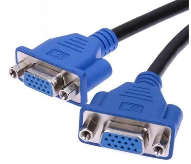 Alt view image 5 of 7 - 1 x 60 way Wholesale Y Splitter DMS-59 to Dual 15 pin VGA Cable Molex Display Adapter 59 pin LFH - male