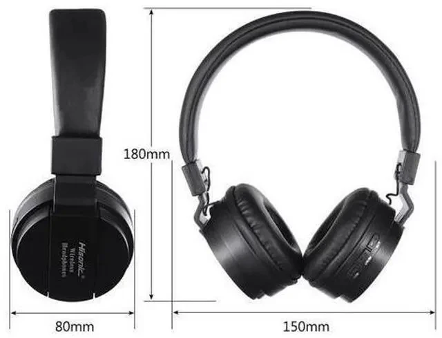 Alt view image 4 of 7 - Studio Headset Wireless Headphones Stereo Foldable Sport Earphone Microphone Gaming Cordless Auriculares Audifonos
