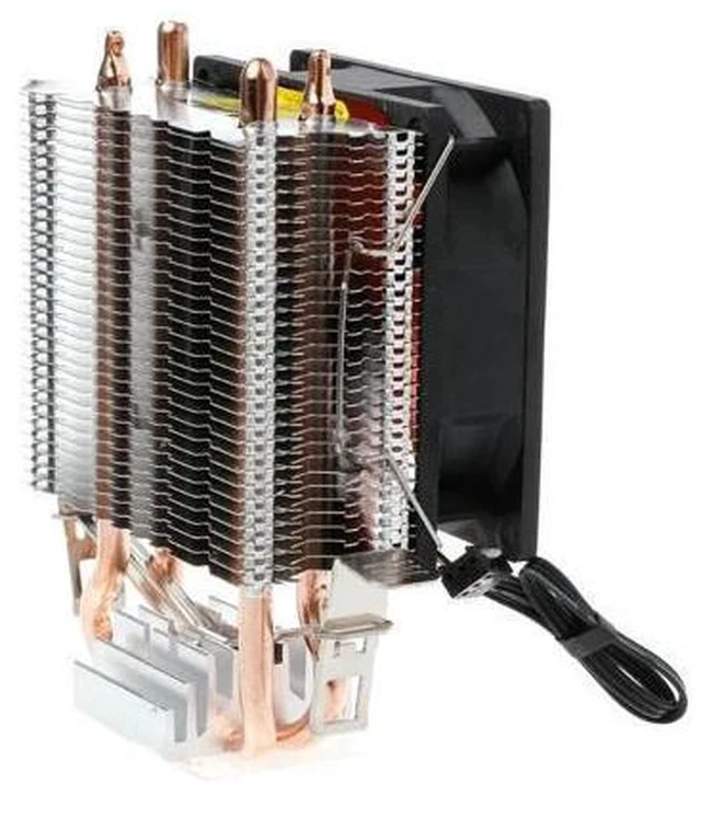 Alt view image 5 of 7 - Quality 2 Heatpipe Aluminium PC CPU Cooler Cooling Fan For Intel 775/1155/1151 AMD 754/AM2 JUN-7C