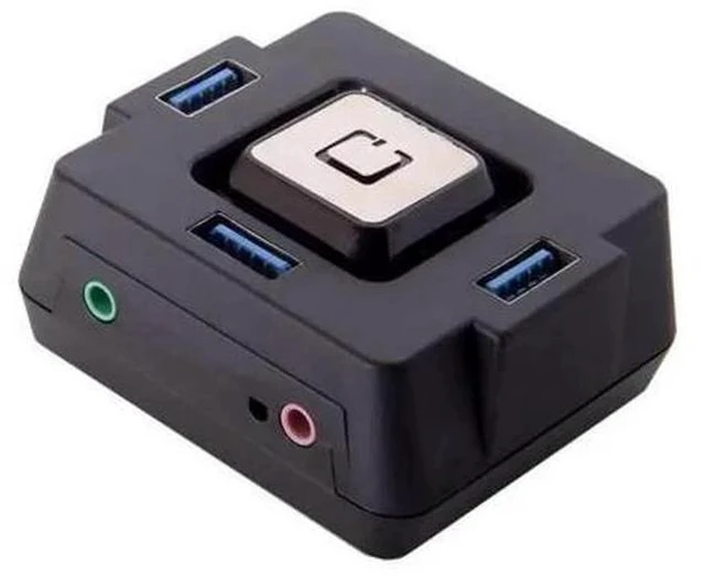 Main image of Desktop PC Computer Case Power Supply on/off Reset HDD Push Button Switch Household Office Hotel Extension r57