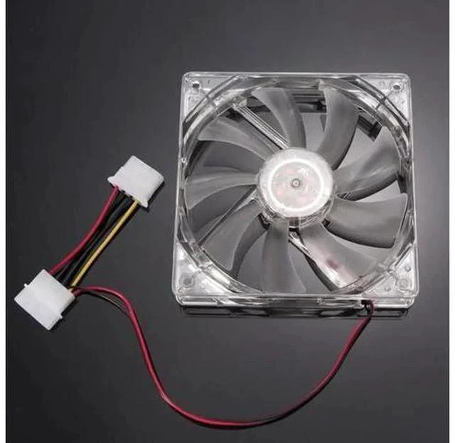 Alt view image 4 of 7 - 120mm Cooling Fan PC Computer Fan Quad 4 LED Light PC Computer Case Cooling Fan Mod Quiet Molex Connector Easy Installed Fan 12V