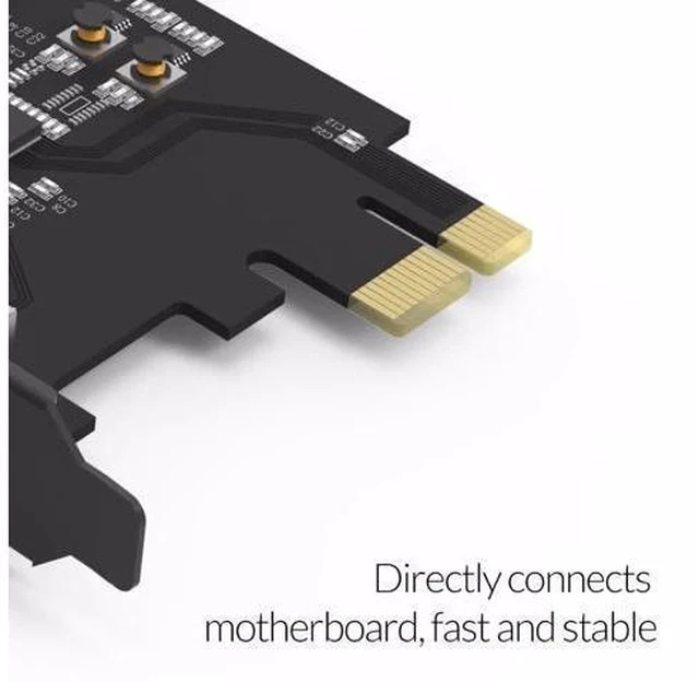 Alt view image 5 of 7 - 4 Port USB 3.0 PCI-E Express Card Adapter SuperSpeed Expansion Card USB3.0 HUB PCI-E Extender Card for Windows Mac OS