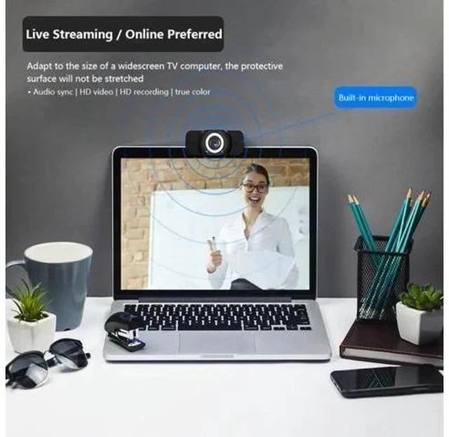 Alt view image 3 of 5 - 1080P USB2.0 Webcam With Microphone USB Camera Video Recording Web Camera With Microphone For PC Computer Web Camera Dropship