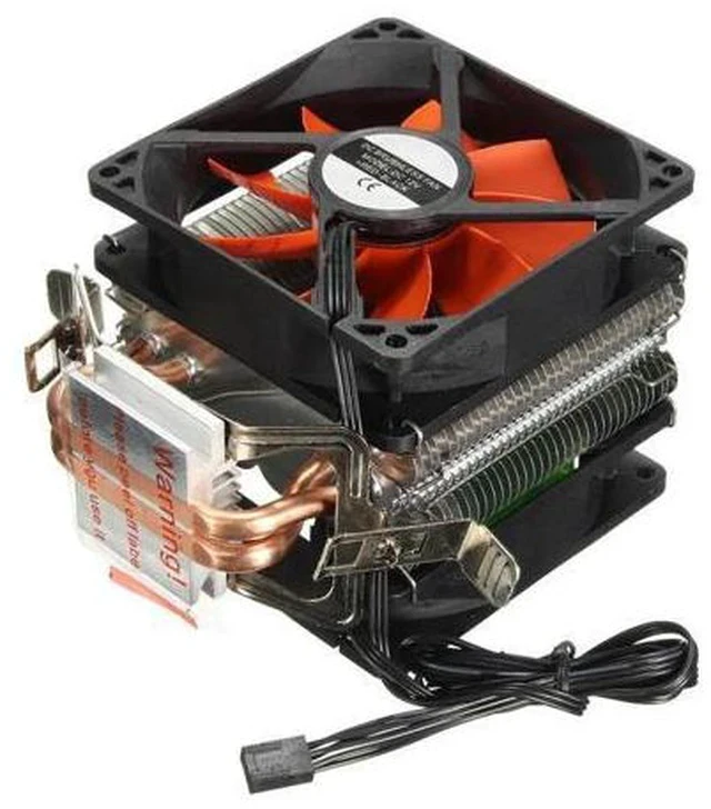 Alt view image 4 of 7 - Cooler Fan Hydraulic Dual Heatpipe CPU Fans Cooling Heatsink For Intel LGA775/1156/1155 AMD for AM4 Ryzen for Pentium