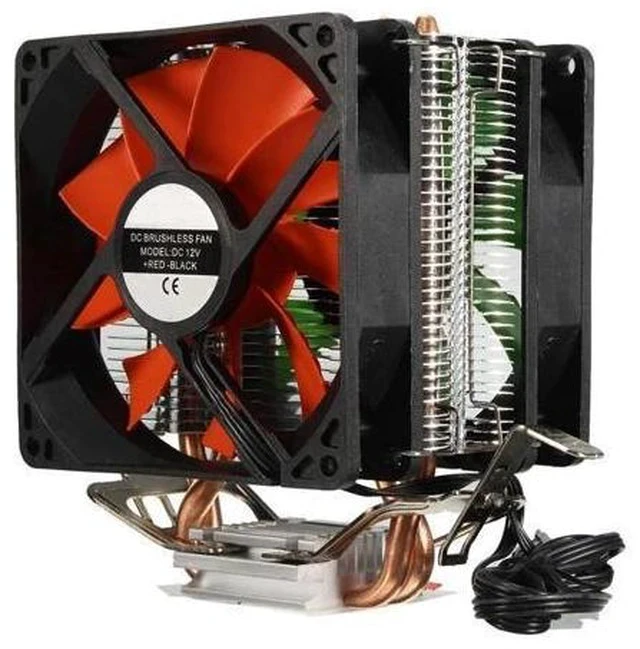 Alt view image 7 of 7 - Cooler Fan Hydraulic Dual Heatpipe CPU Fans Cooling Heatsink For Intel LGA775/1156/1155 AMD for AM4 Ryzen for Pentium