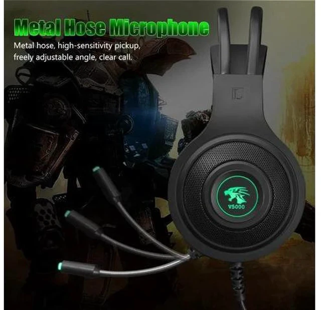 Alt view image 5 of 7 - Headphones USB 3.5mm USB Wired Game Headset Professional Earphones with Mic Voice Control for Laptop Computer Gamer