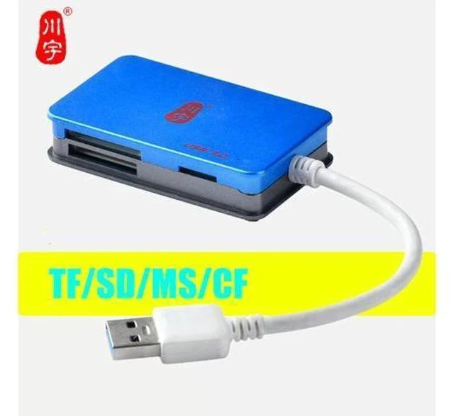 Alt view image 3 of 5 - C385 USB 3.0 Card Reader Micro SDXC SDHC TF Memory Card Reader Mini Adapter For Micro SD / CF / MMC/ MS Pro Duo/ MicroSD
