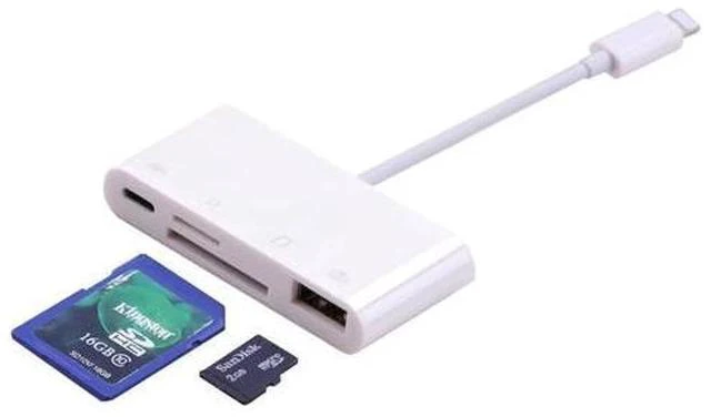 Main image of 4in1 OTG Card Reader iOS Phone SD TF Memory Card Writer USB Camera Connection Kit Adapter for iPhone 11 Pro XS MAX XR 6 7 8 iPad