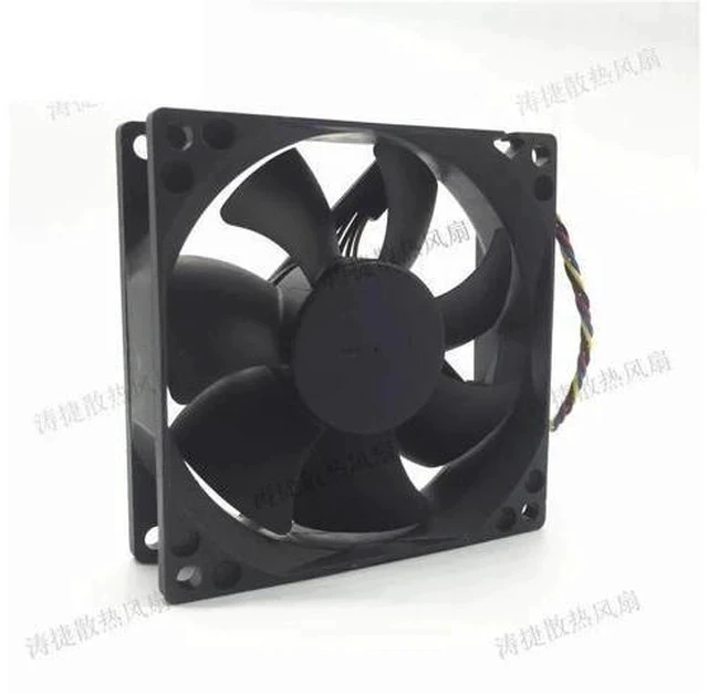 Alt view image 4 of 7 - 2 Pieces New CPU Cooler Fan For DS08025R12U 80*80*25mm 12V 0.7A P158/P197/P209 PC Server Inverter Chassis Cooling 4 Pins 0TJ5T2